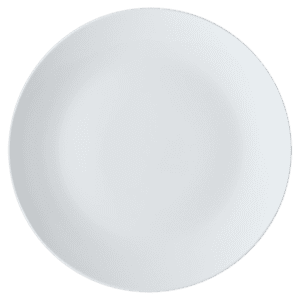 White Basics Coupe Plate