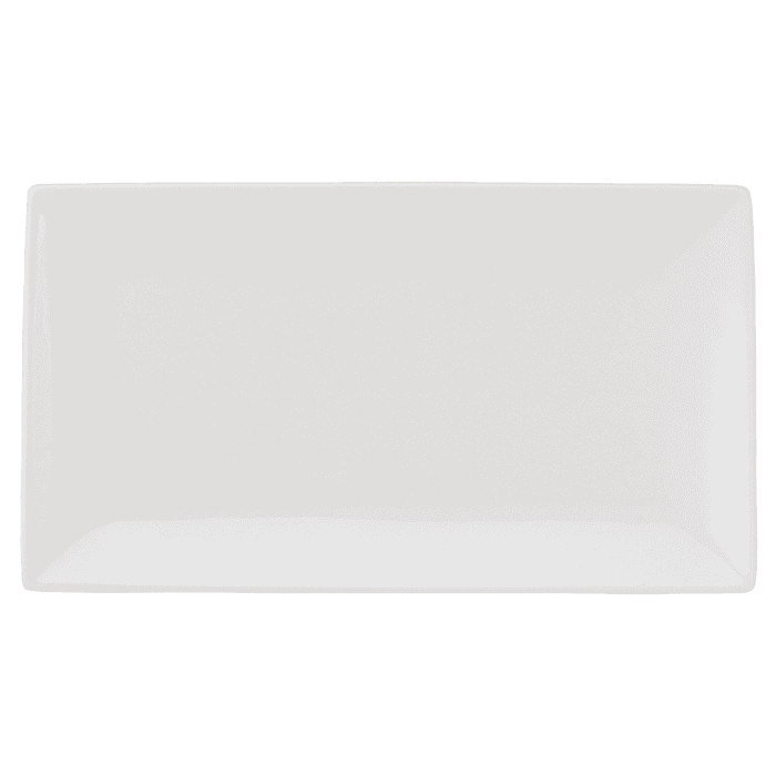 White Basics Rectangular Platter