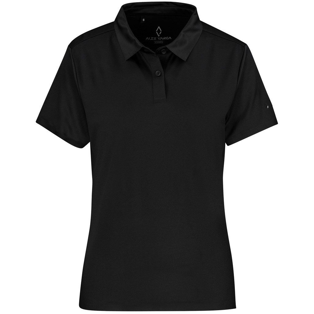 Ladies Alex Varga Questana Seamless Golf Shirt - Black